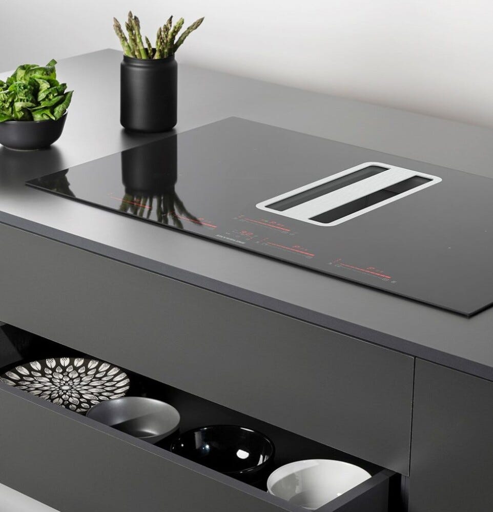 Silverline FLOW-IN-PRO MAX Piano cottura induzione con cappa integrata cm. 85 - vetroceramica nero