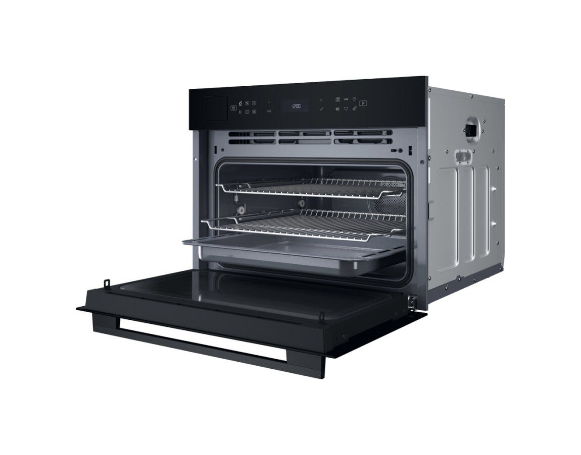 Whirlpool WCT7A9PHTSB W7 Forno compatto combinato microonde da incasso cm. 56 h. 46 - nero