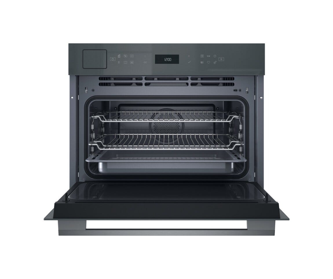 Whirlpool WCT7A9PHTSSG W7 Forno compatto combinato microonde da incasso cm. 56 h. 46 - grigio