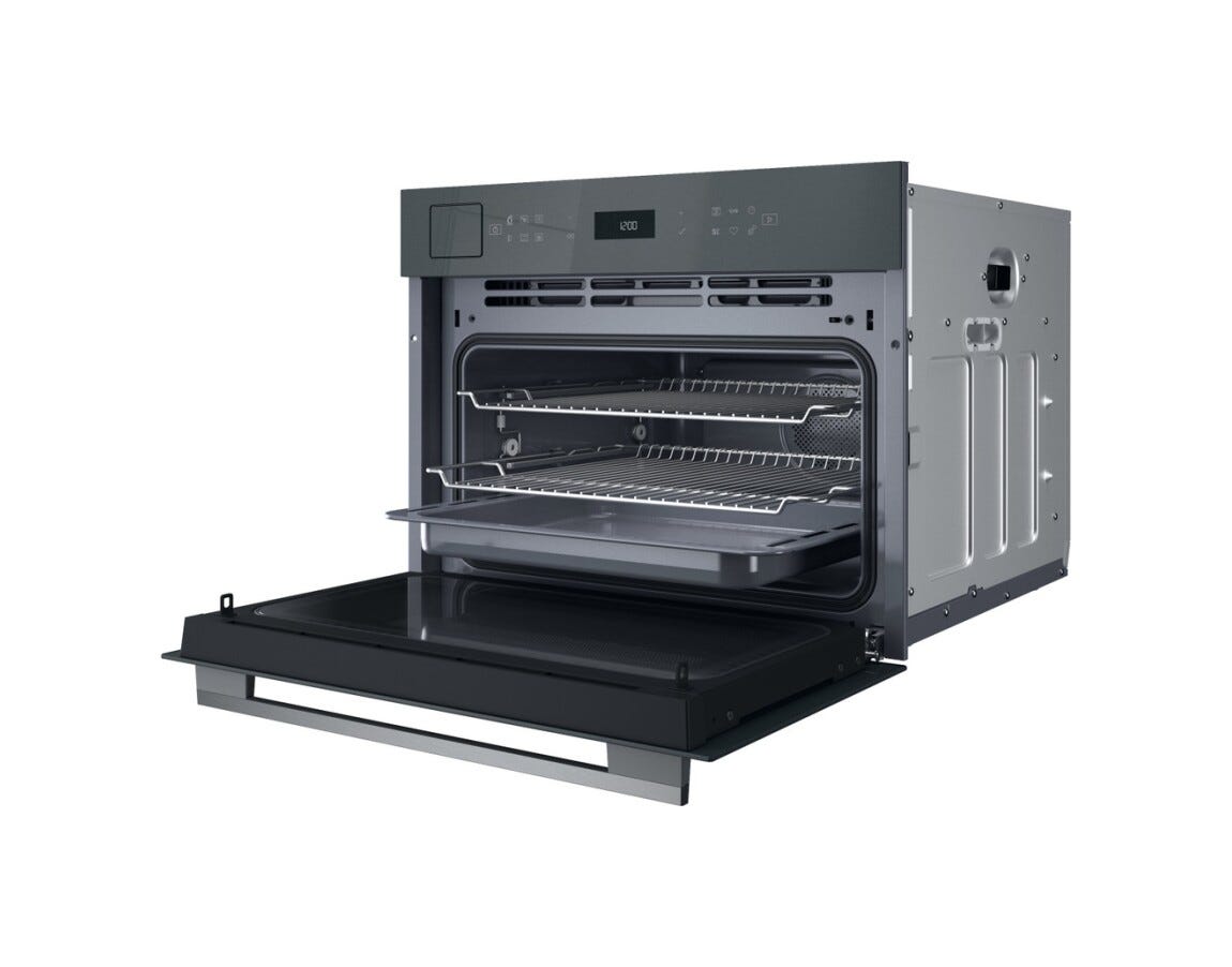 Whirlpool WCT7A9PHTSSG W7 Forno compatto combinato microonde da incasso cm. 56 h. 46 - grigio