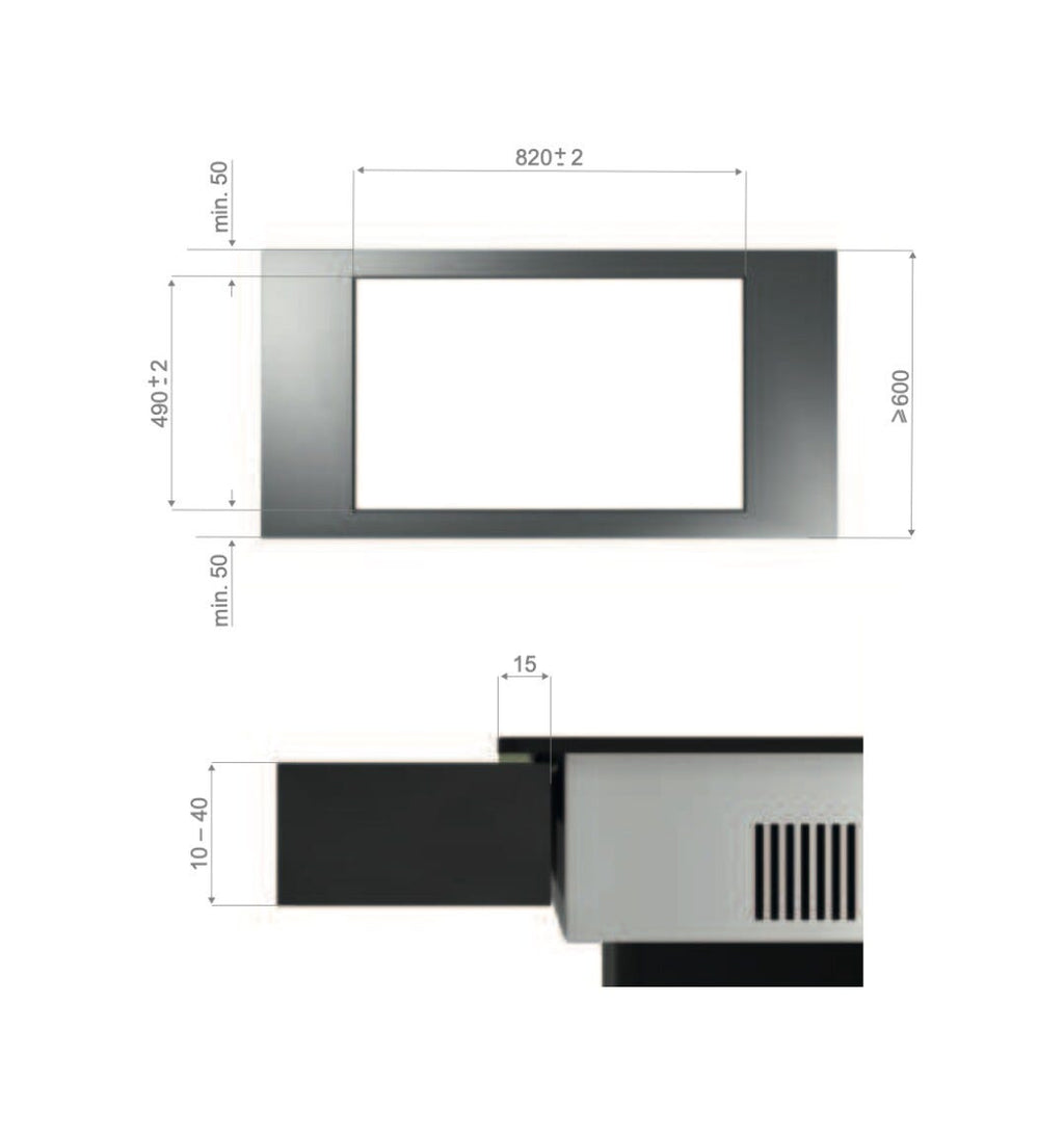 Silverline FLOW IN GOOD PLUS Piano cottura a induzione con cappa integrata cm. 85 - vetroceramica nero