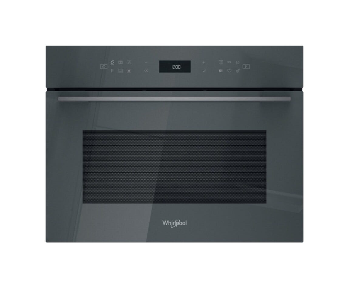 Whirlpool WCW7O7HTSSG W7 Forno compatto combinato microonde da incasso cm. 56 h. 46 - grigio