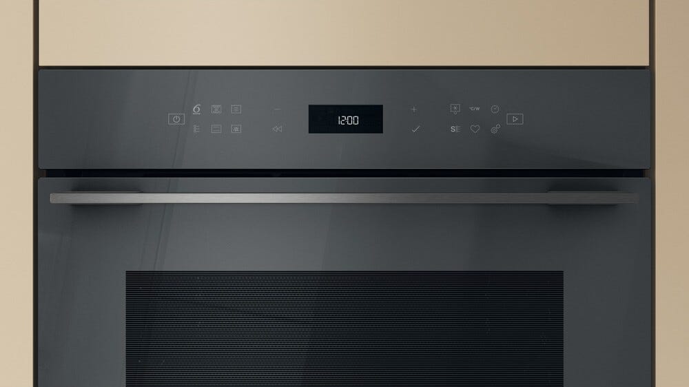 Whirlpool WCW7O7HTSSG W7 Forno compatto combinato microonde da incasso cm. 56 h. 46 - grigio