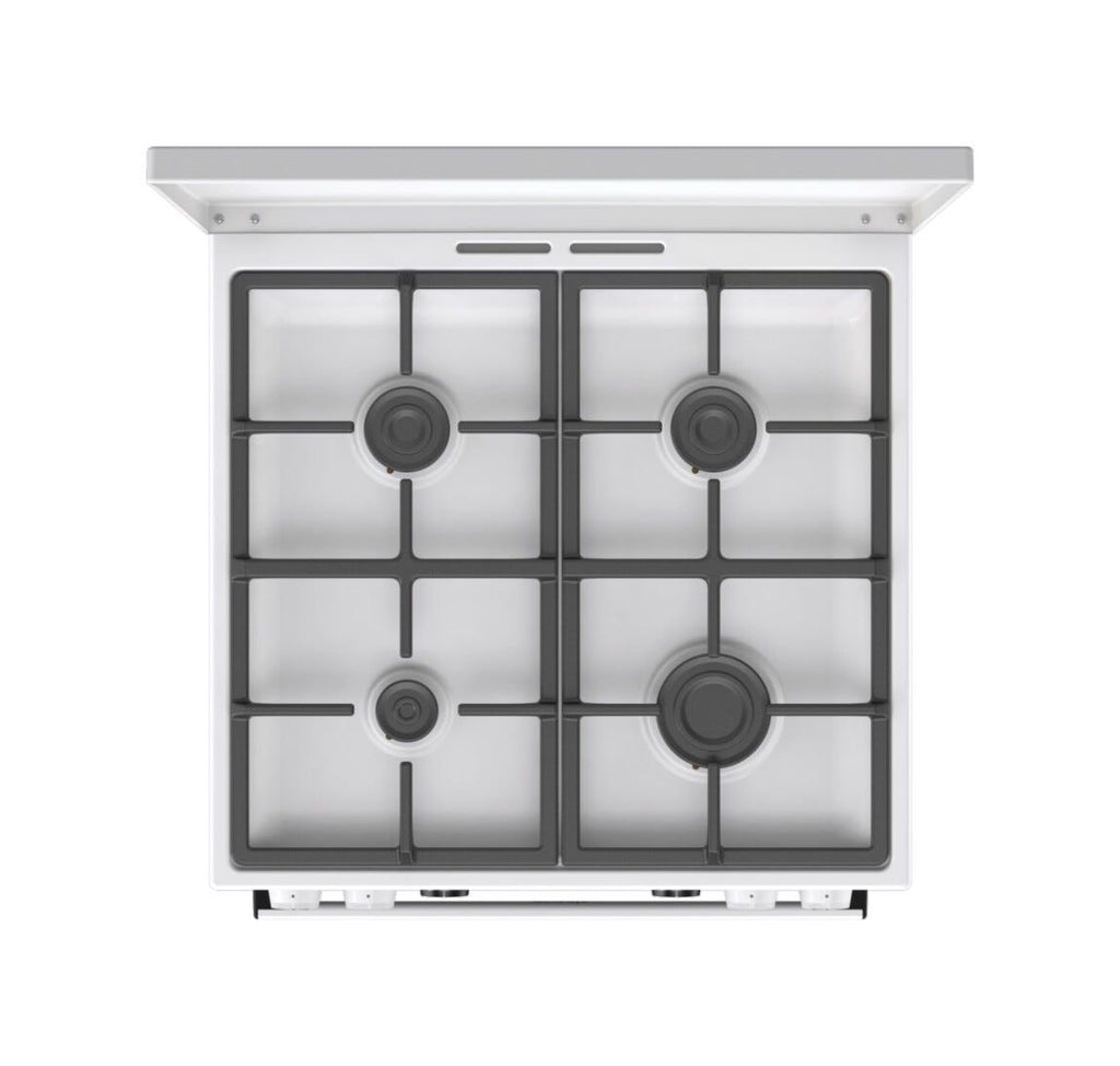 Gorenje GK6C5WF Cucina da accosto cm. 60 - 4 zone a gas + 1 forno elettrico - bianco