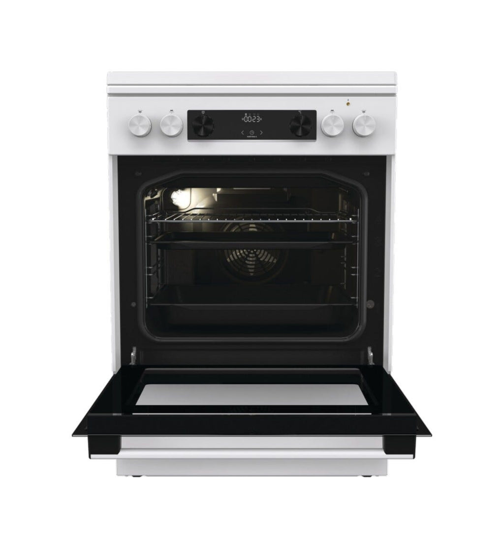 Gorenje GK6C5WF Cucina da accosto cm. 60 - 4 zone a gas + 1 forno elettrico - bianco