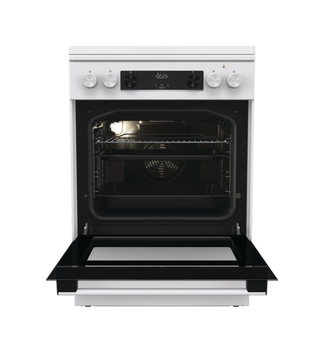 Gorenje GK6C5WF Cucina da accosto cm. 60 - 4 zone a gas + 1 forno elettrico - bianco