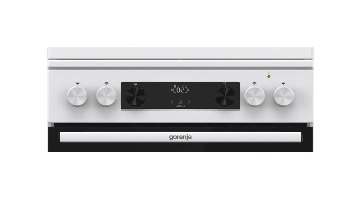 Gorenje GK6C5WF Cucina da accosto cm. 60 - 4 zone a gas + 1 forno elettrico - bianco