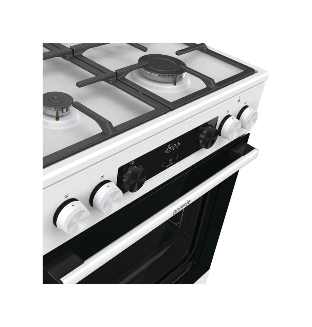 Gorenje GK6C5WF Cucina da accosto cm. 60 - 4 zone a gas + 1 forno elettrico - bianco