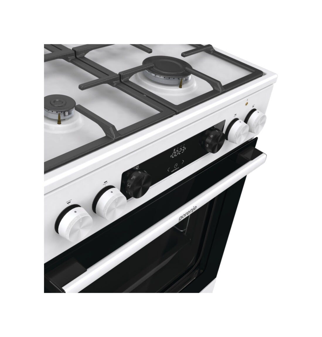 Gorenje GK6C5WF Cucina da accosto cm. 60 - 4 zone a gas + 1 forno elettrico - bianco