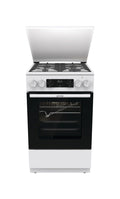 Gorenje GKS5C72WF G600 Cucina da accosto cm. 50 - 4 zone a gas + 1 forno elettrico - bianco