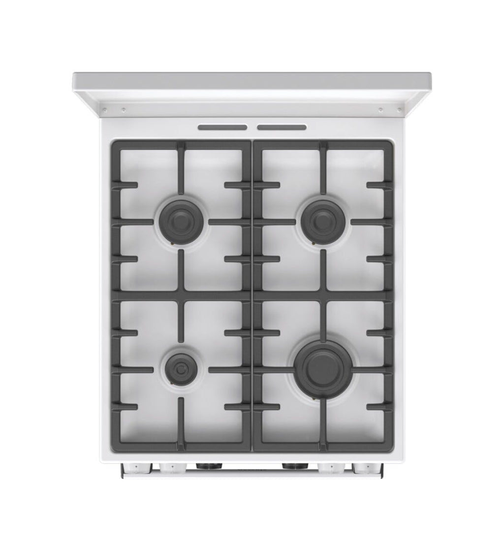 Gorenje GKS5C72WF G600 Cucina da accosto cm. 50 - 4 zone a gas + 1 forno elettrico - bianco