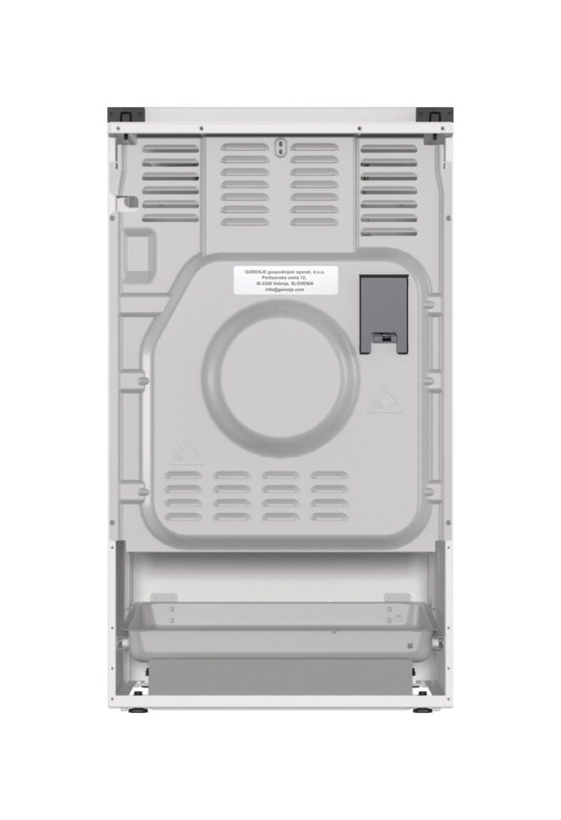 Gorenje GKS5C72WF G600 Cucina da accosto cm. 50 - 4 zone a gas + 1 forno elettrico - bianco