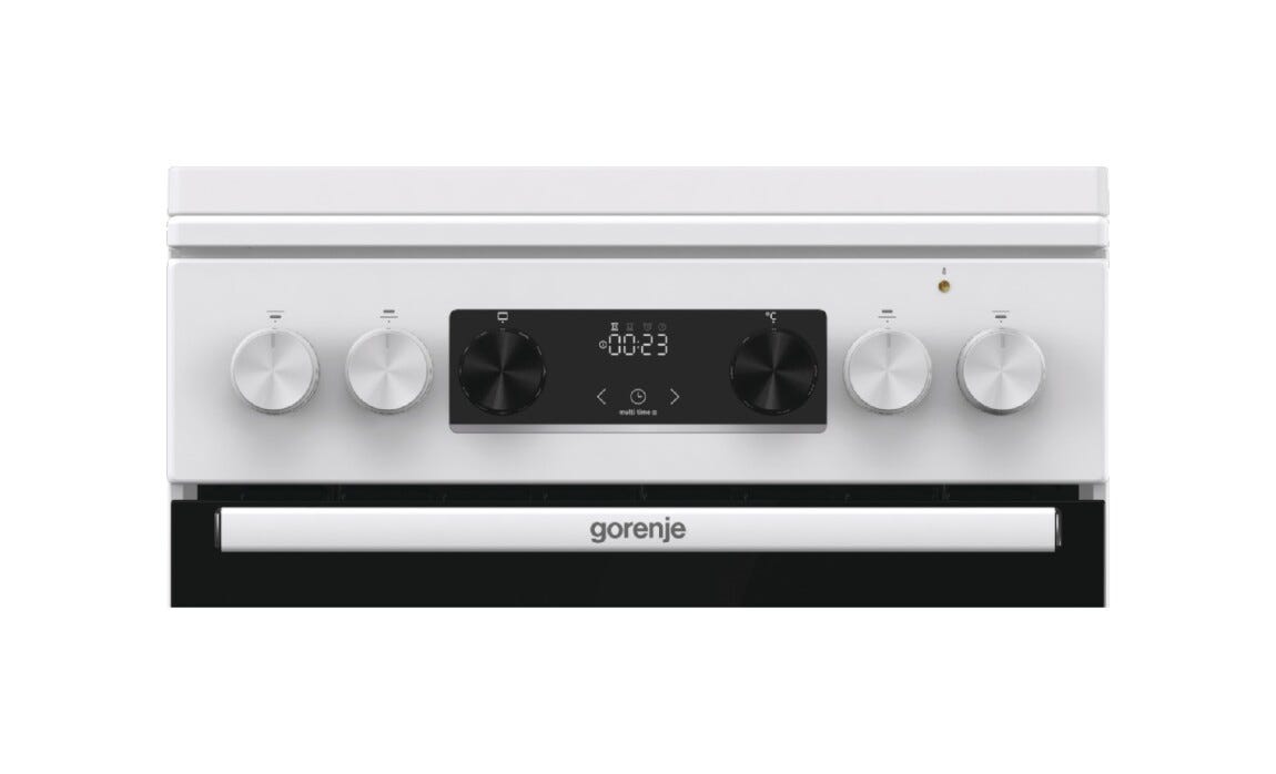 Gorenje GKS5C72WF G600 Cucina da accosto cm. 50 - 4 zone a gas + 1 forno elettrico - bianco