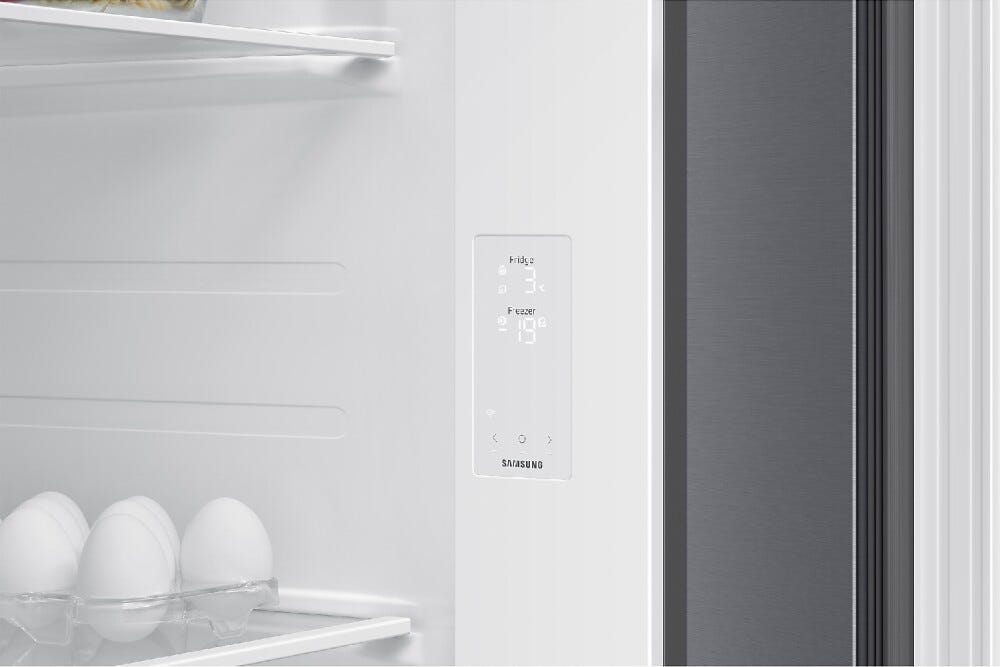 Samsung RS70F65QETEF Frigorifero con congelatore side by side cm. 91 h. 178 - lt. 659 - metal inox
