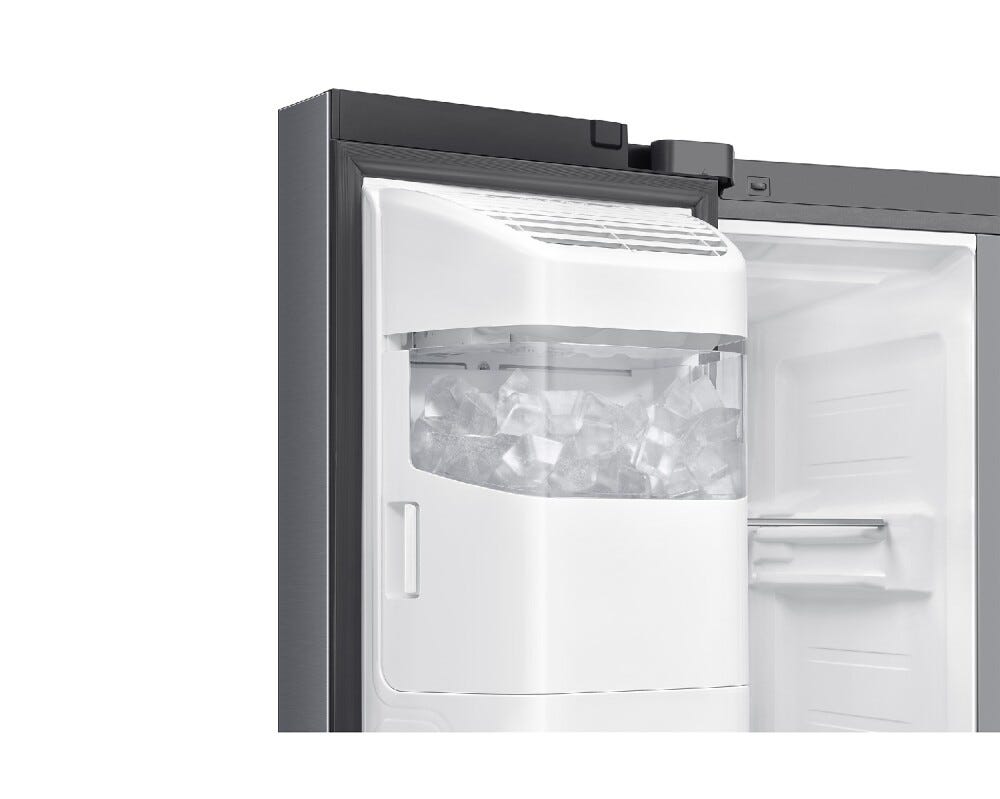 Samsung RS90F67BETEF Family Hub Frigorifero con congelatore side by side cm. 91 h. 178 - lt. 614 - silver