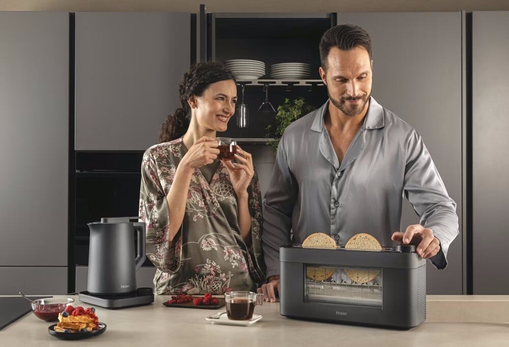 Haier HTO7W2 011 I-Master Serie 7 Tostapane 1 scomparto - nero