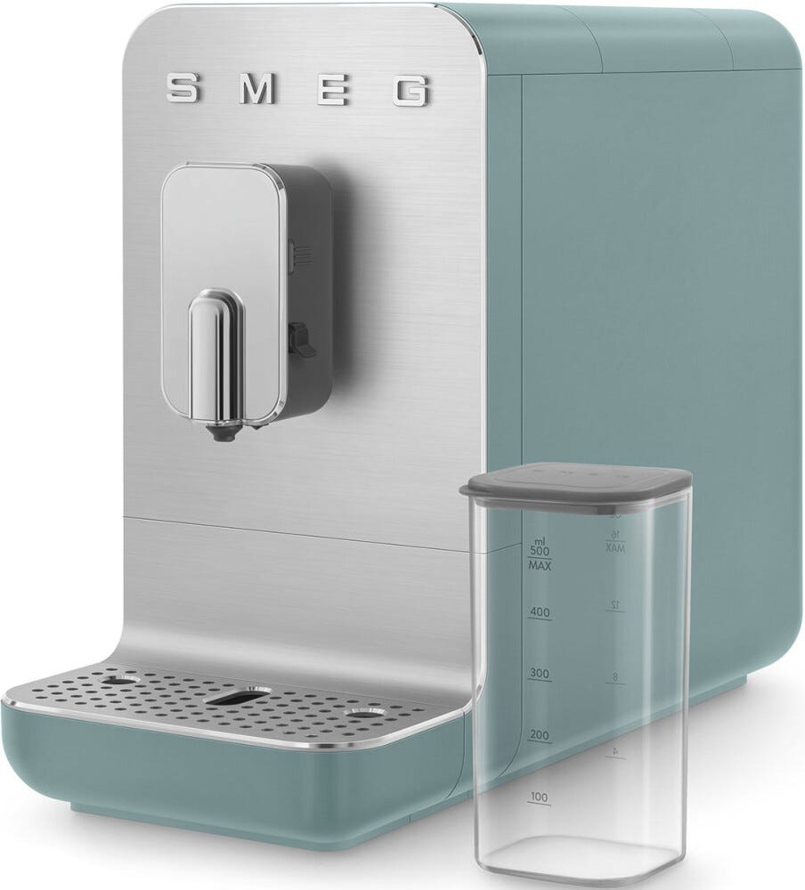 Smeg Selection BCC13EGMEU 50'S Style Macchina da caffè automatica con sistema latte - verde smeraldo