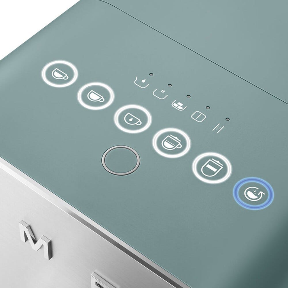 Smeg Selection BCC13EGMEU 50'S Style Macchina da caffè automatica con sistema latte - verde smeraldo