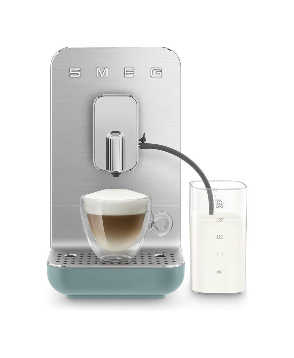 Smeg Selection BCC13EGMEU 50'S Style Macchina da caffè automatica con sistema latte - verde smeraldo