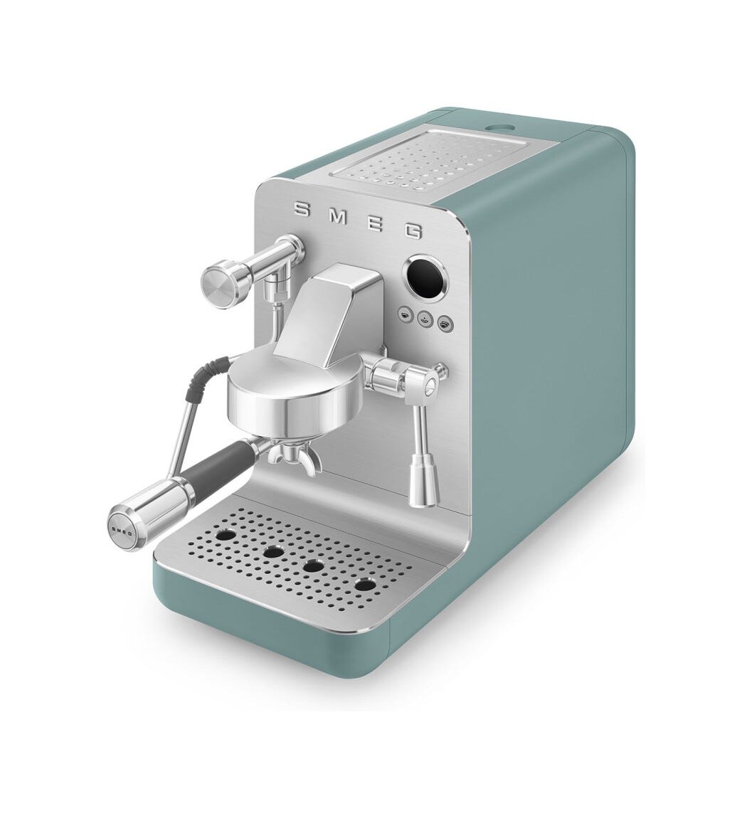 Smeg Selection EMC02EGMEU 50'S Style Macchina da caffè manuale - verde smeraldo