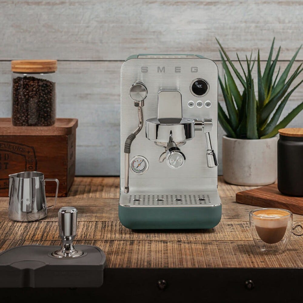 Smeg Selection EMC02EGMEU 50'S Style Macchina da caffè manuale - verde smeraldo
