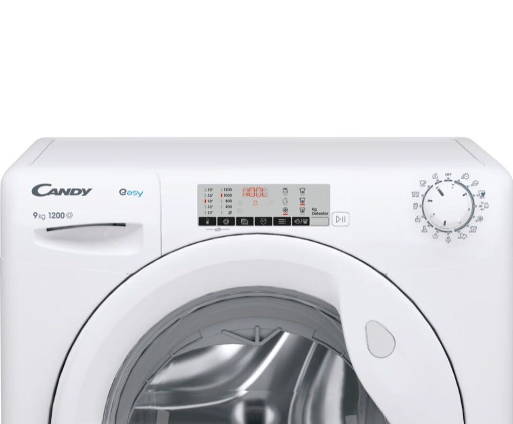 Candy EY294DWM5/1-S Easy Lavatrice cm. 60 - capacità 9 kg - bianco