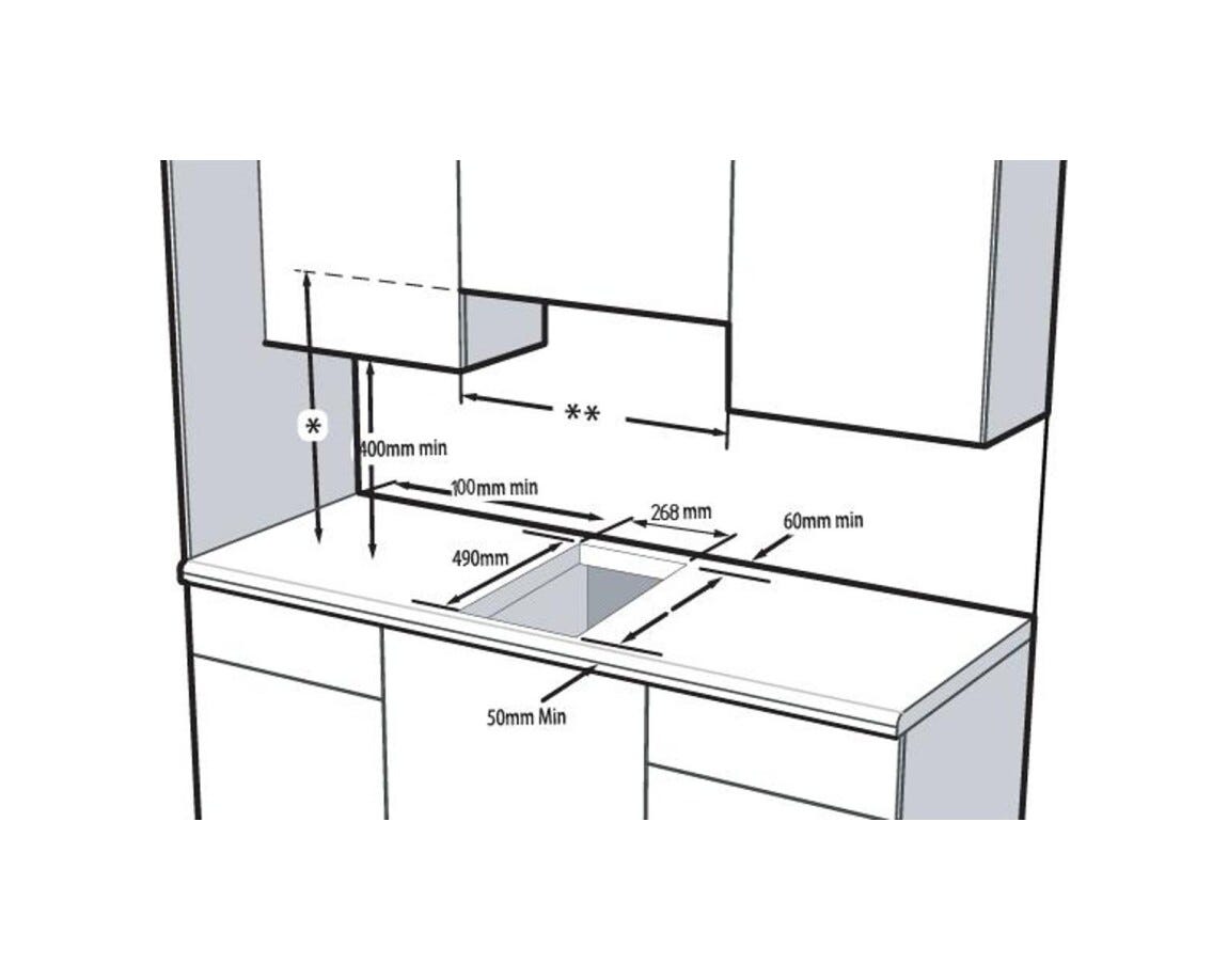 Beko HDI 32400 TO Piano cottura a induzione domino cm. 29 - vetro nero