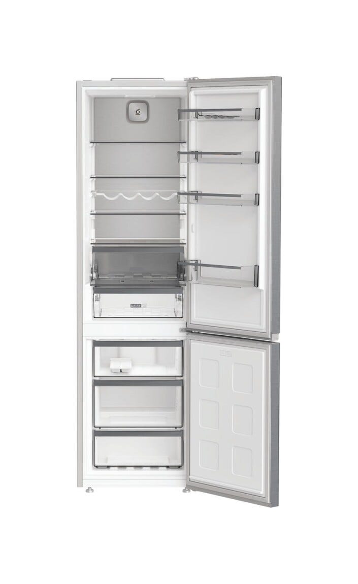 Whirlpool WHK26404XP7E Frigorifero con congelatore a libera installazione cm. 60 h. 204 - lt. 355 - inox
