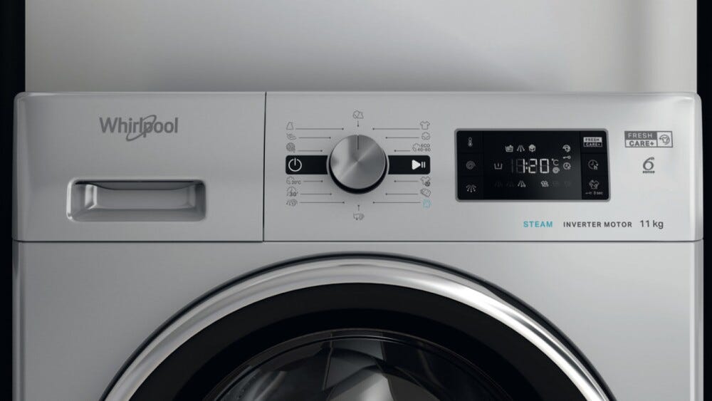 Whirlpool AWG 1114SD Lavatrice cm. 60 - capacità 11 kg - argento