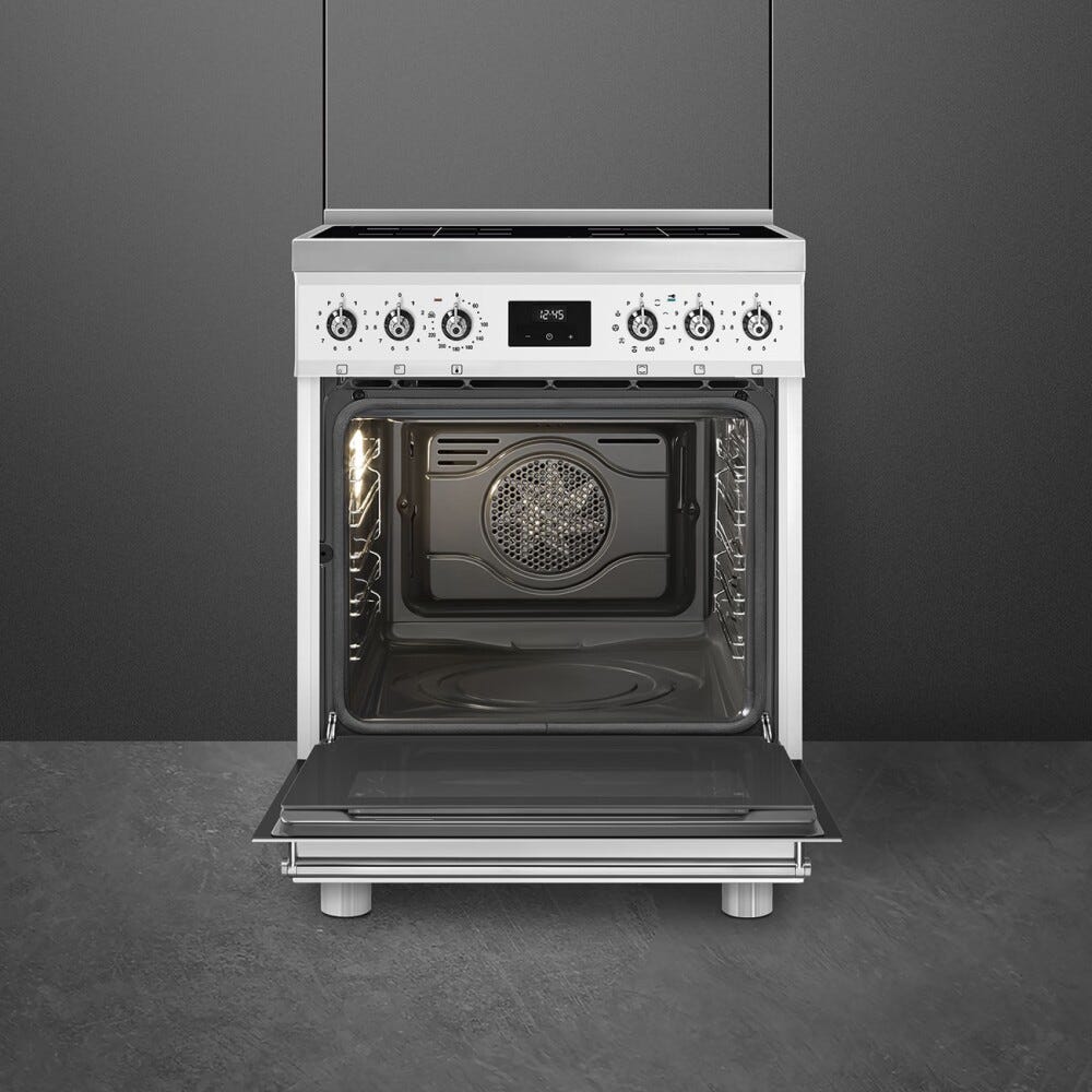 Smeg C6IPWHM2 Classica Cucina da accosto cm. 60x60 - 4 zone induzione + forno elettrico pirolitico - bianco