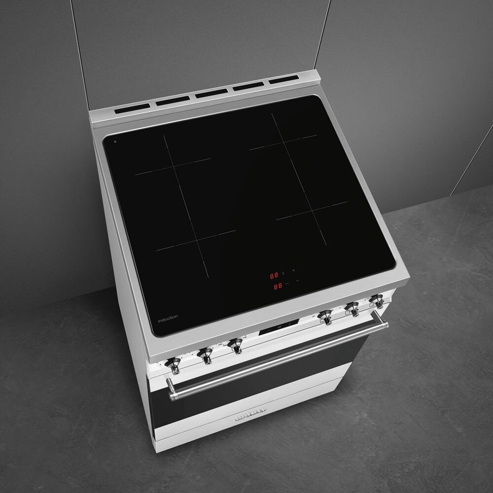 Smeg C6IPWHM2 Classica Cucina da accosto cm. 60x60 - 4 zone induzione + forno elettrico pirolitico - bianco