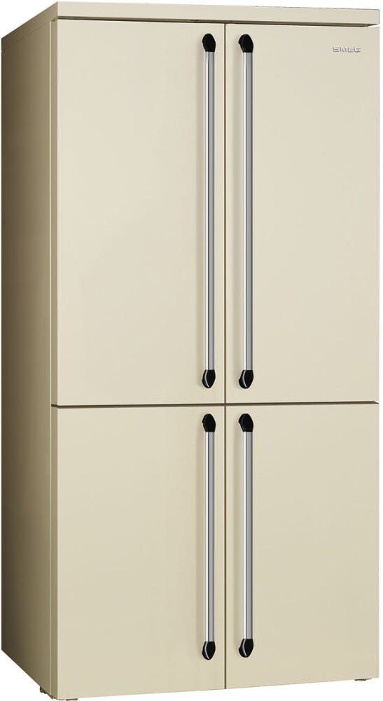 Smeg FQ960P6 Victoria Frigorifero con congelatore 4 porte cm. 91 h. 187 - lt. 572 - panna