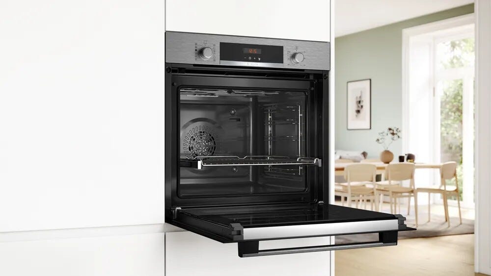 Bosch HQA574ES3 4 Forno incasso pirolitico combinato a vapore cm. 59 - inox