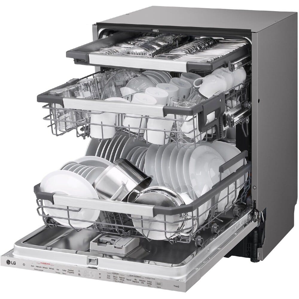 LG DB597TXS Serie 5 Quadwash Lavastoviglie integrata totale cm. 60 - 14 coperti