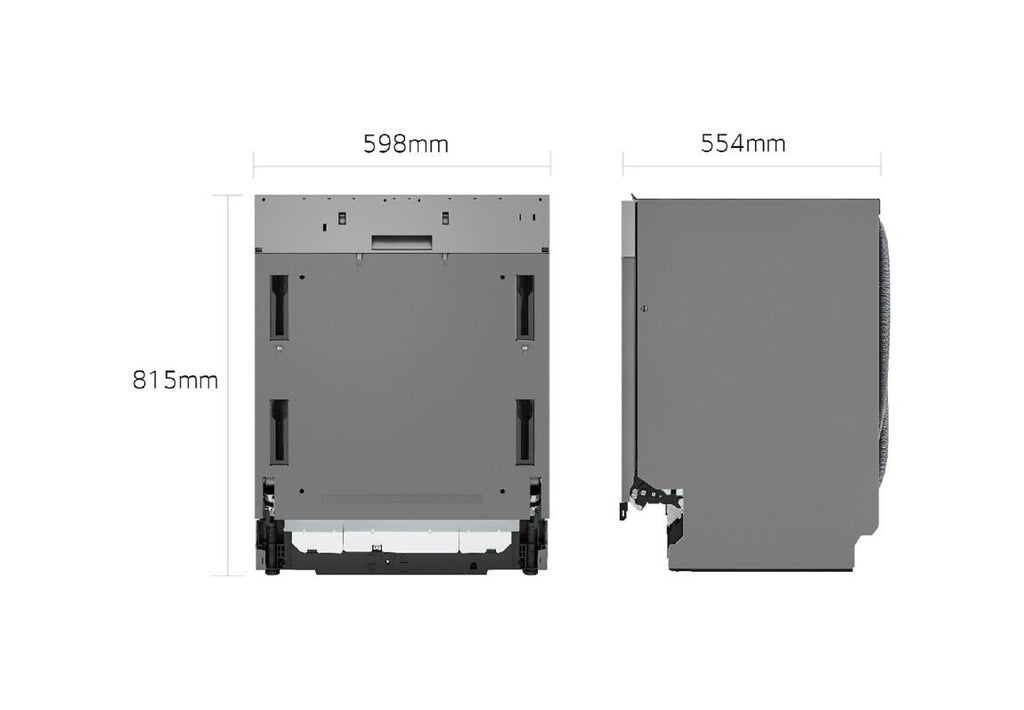 LG DB597TXS Serie 5 Quadwash Lavastoviglie integrata totale cm. 60 - 14 coperti
