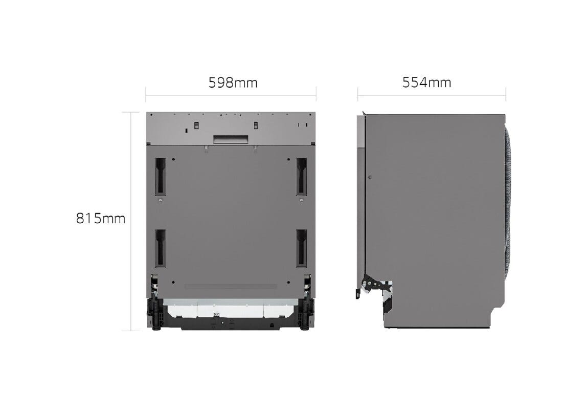 LG DB597TXS Serie 5 Quadwash Lavastoviglie integrata totale cm. 60 - 14 coperti