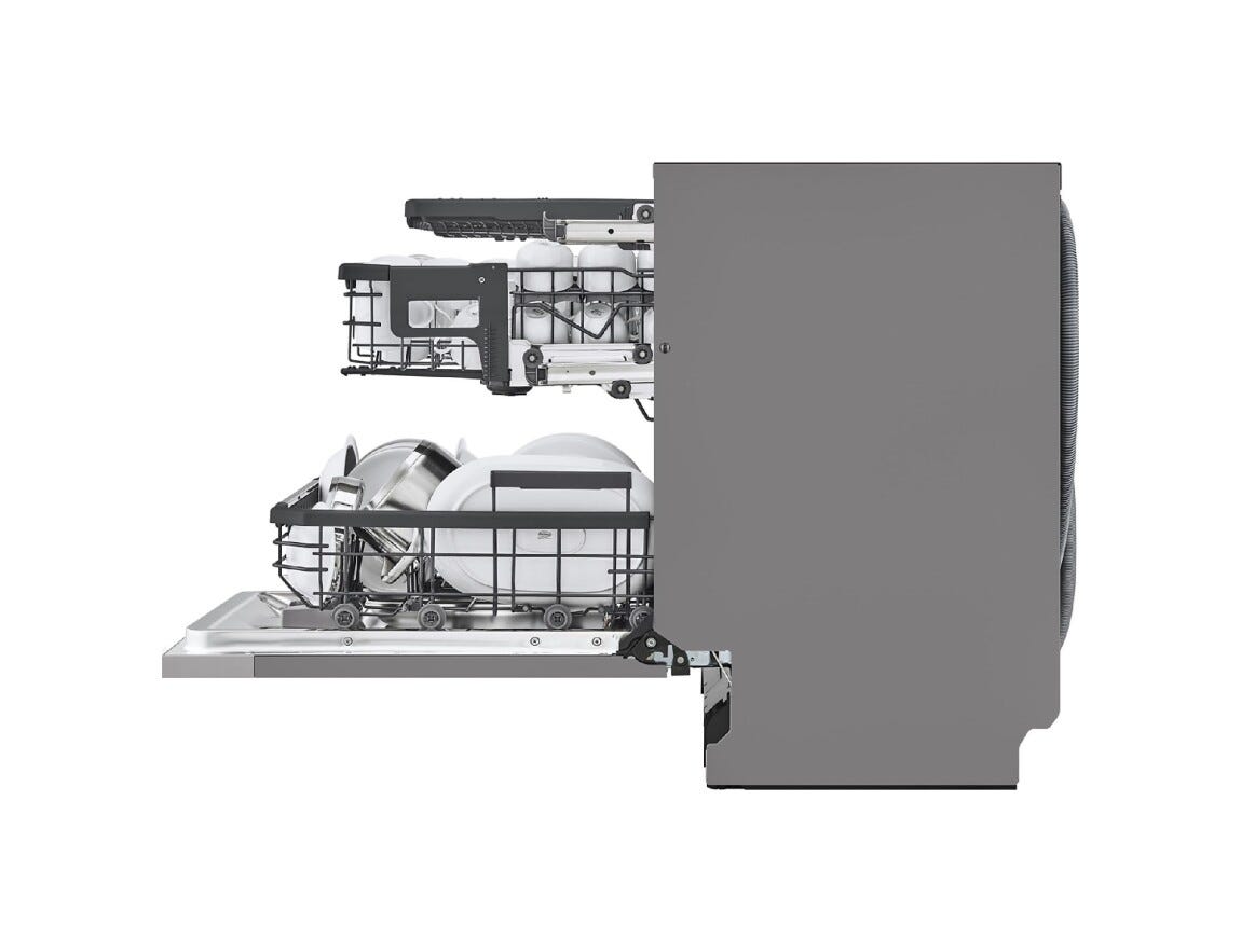 LG DB597TXS Serie 5 Quadwash Lavastoviglie integrata totale cm. 60 - 14 coperti