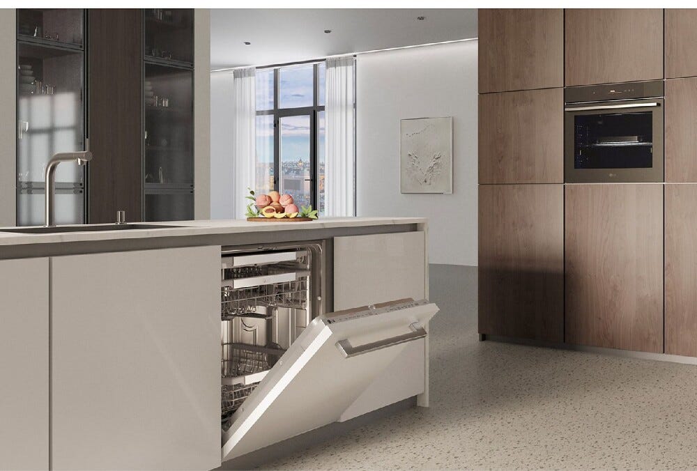 LG DB597TXS Serie 5 Quadwash Lavastoviglie integrata totale cm. 60 - 14 coperti