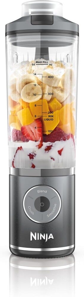 Ninja BC251EUGY Blast MAX Frullatore portatile senza fili 570 ml - grigio