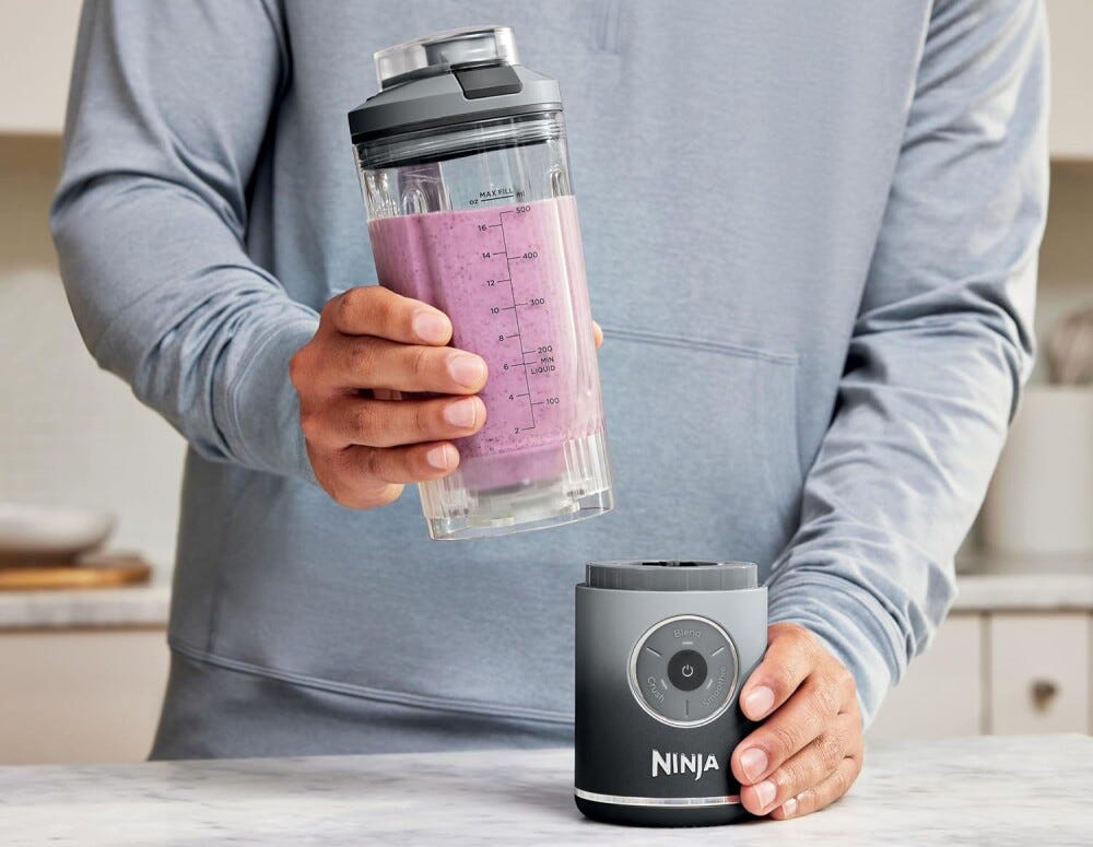 Ninja BC251EUGY Blast MAX Frullatore portatile senza fili 570 ml - grigio