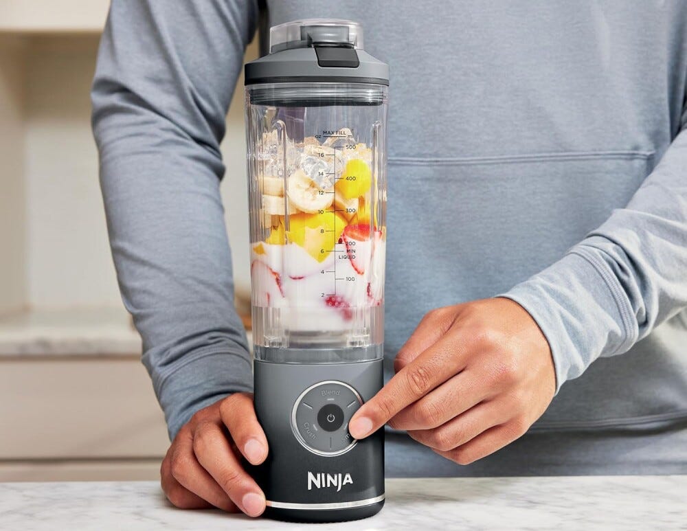 Ninja BC251EUGY Blast MAX Frullatore portatile senza fili 570 ml - grigio