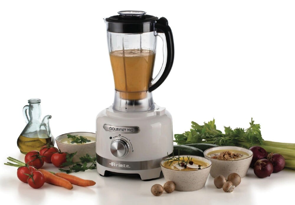 Ariete 1782/01 Gourmet Pro Moderna Frullatore con tazza in vetro - bianco