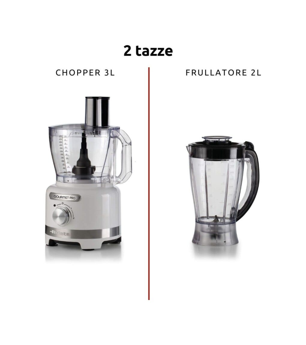 Ariete 1782/01 Gourmet Pro Moderna Frullatore con tazza in vetro - bianco