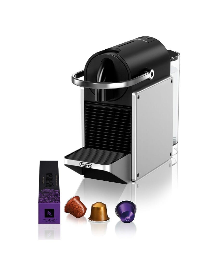 De Longhi EN127SDMX Pixie Macchina per caffè automatica - argento/nero