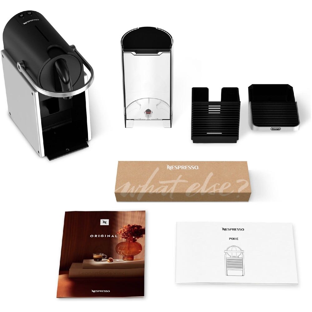 De Longhi EN127SDMX Pixie Macchina per caffè automatica - argento/nero