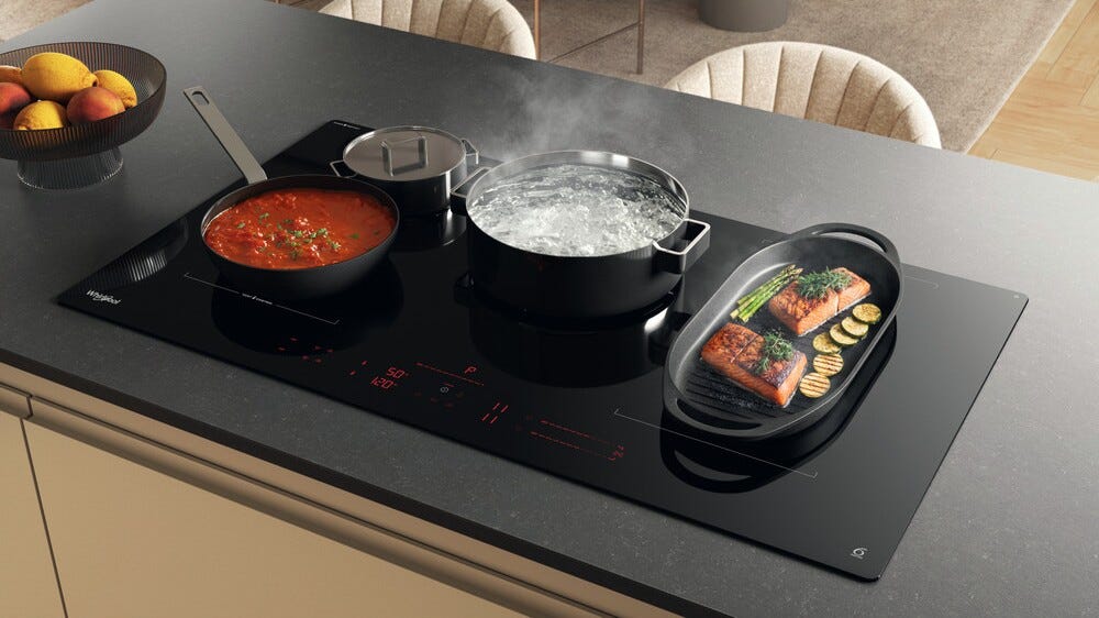 Whirlpool WEX9024DCFF2 Piano cottura induzione cm. 91 - vetroceramica nero