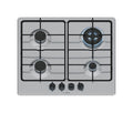 Bosch PGH6B5K80 4 Piano cottura a gas cm. 58 - inox