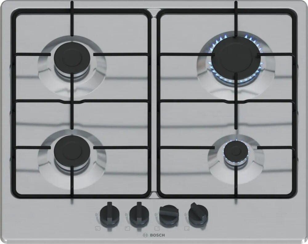 Bosch PGP6B5K80 Piano cottura a gas cm. 58 - inox