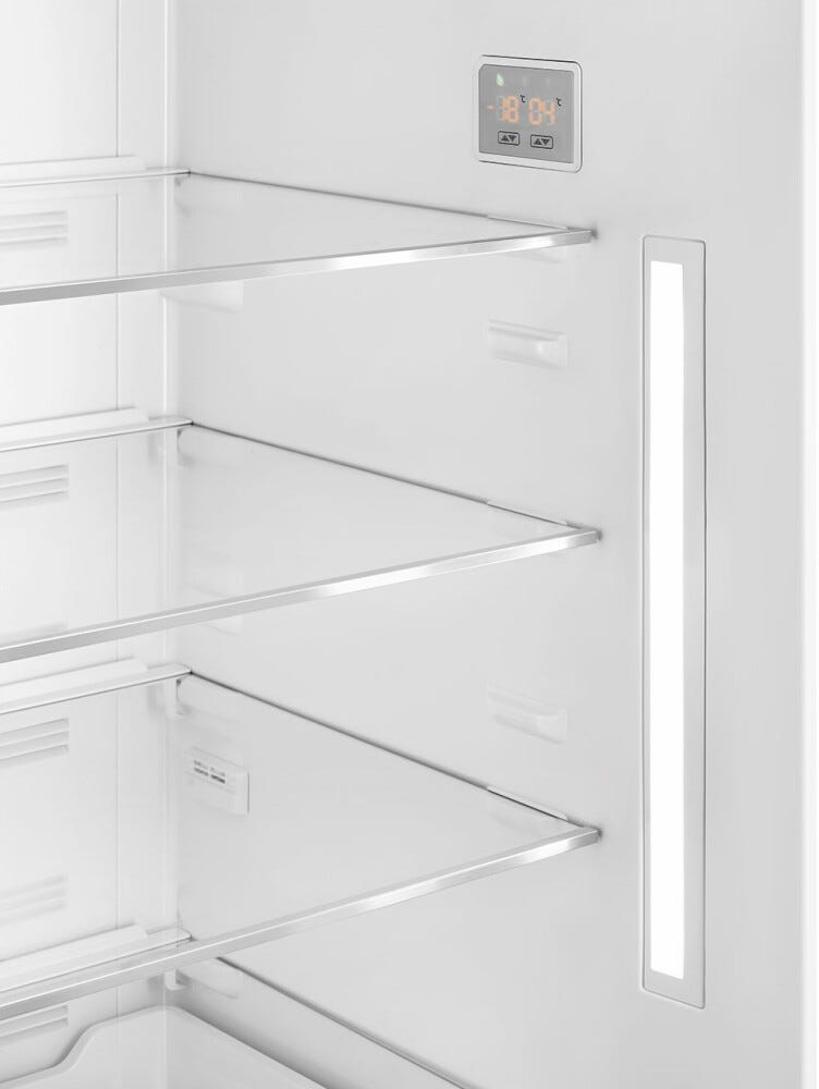 Smeg FA8005RPO6 Coloniale Frigorifero con congelatore a libera installazione cm. 71 h. 196 - lt. 481 - panna - cerniere destra