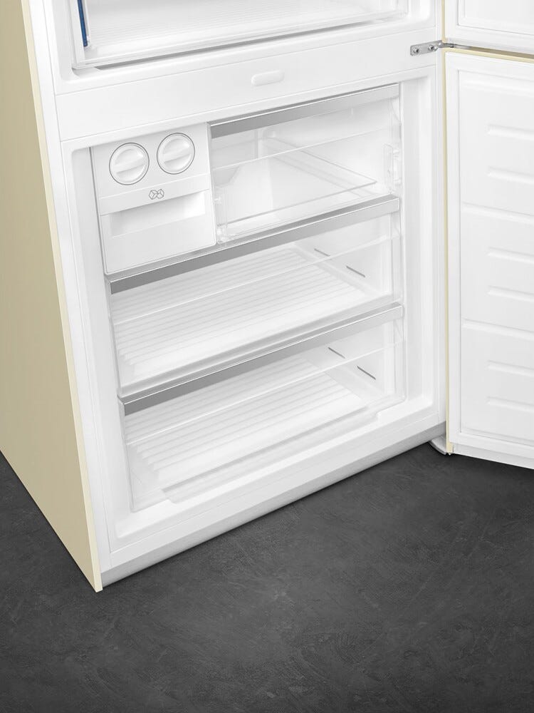 Smeg FA8005RPO6 Coloniale Frigorifero con congelatore a libera installazione cm. 71 h. 196 - lt. 481 - panna - cerniere destra